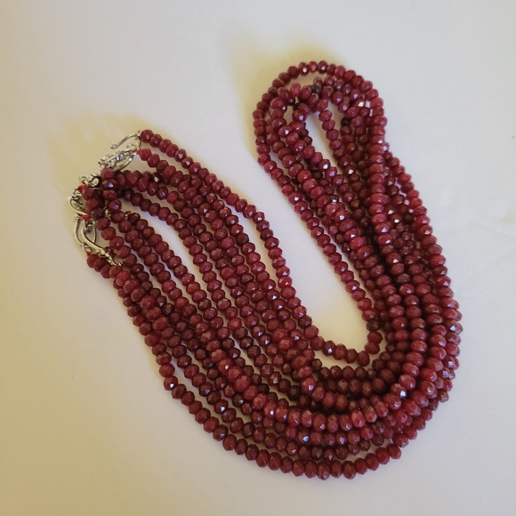 Natural Ruby Untreated Dainty Necklace - Picture 8 of 15
